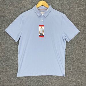 Modern Ambition Polo Shirt Mens M Light Blue Stretch Performance Golf Casual NWT